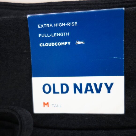 Old Navy Extra High-Waisted CloudComfy Flare Leggings Pants in Black (M TALL)NWT - Picture 9 of 12